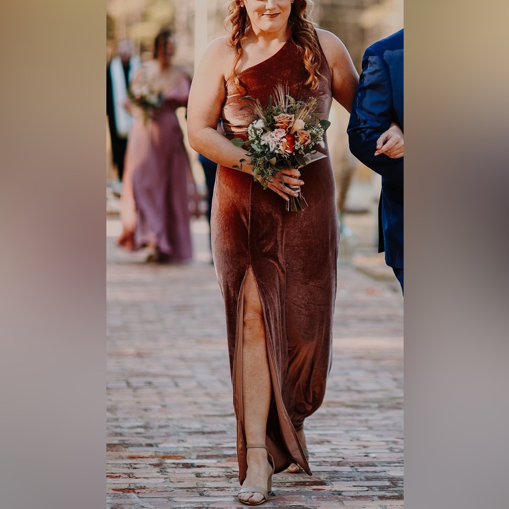 Baltic Born Bridesmaids or Wedding Guest Dress, Color Bronze, Size XL, Worn once